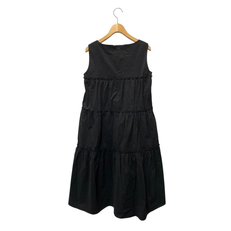 エムズグレイシー 511315 ワンピース 38 ブラック ティアード フレア  