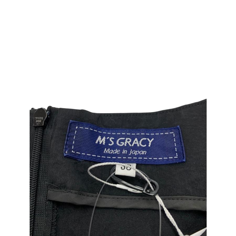 エムズグレイシー 511315 ワンピース 38 ブラック ティアード フレア  