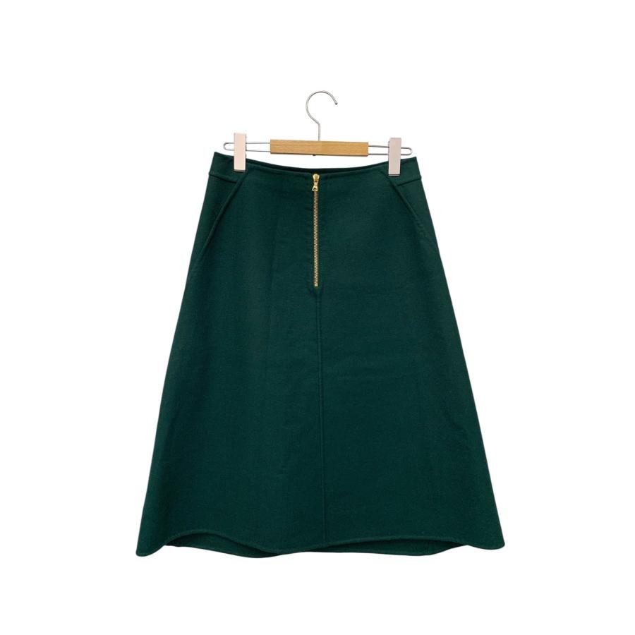 ドゥロワー ウール バックファスナー スカート 6524-234-1250 36