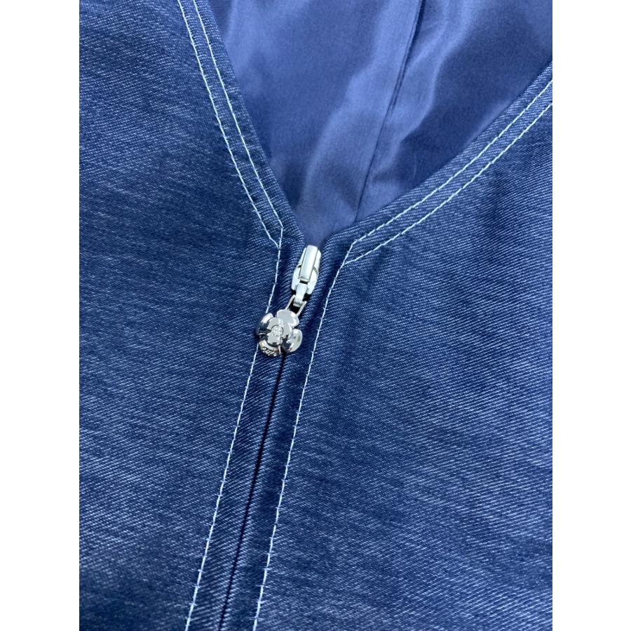 エムズグレイシー 411106 ワンピース 42 ネイビー デニム風 インディゴ