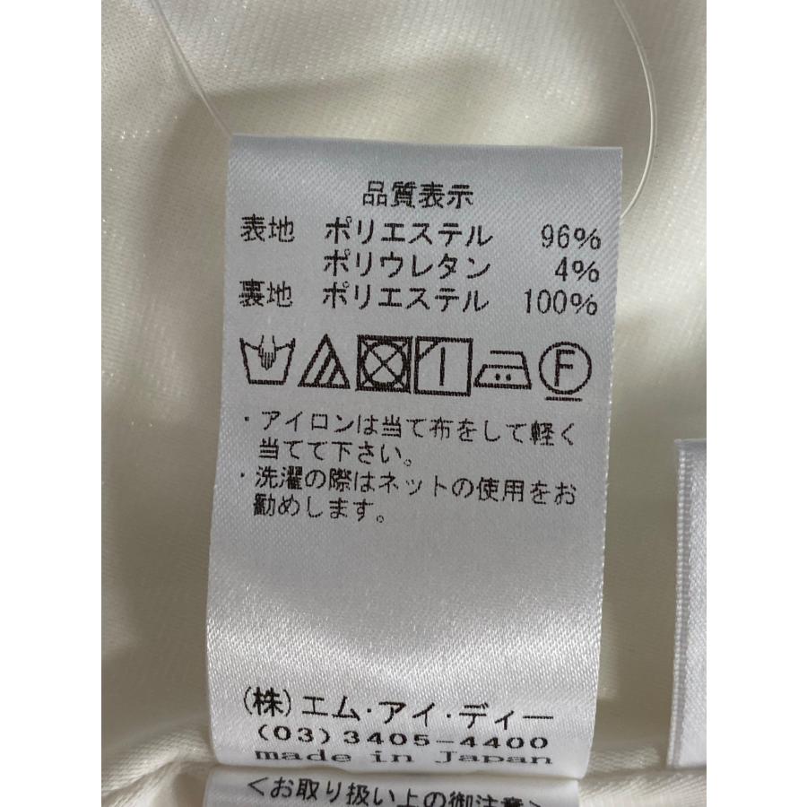 エムプルミエブラック ニットジョーゼットウエストゴムフレアスカート