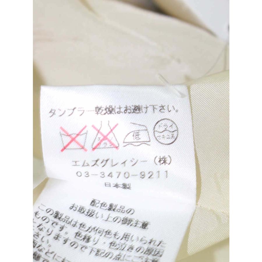 エムズグレイシー 221365 ワンピース 38 ベージュ パフスリーブ