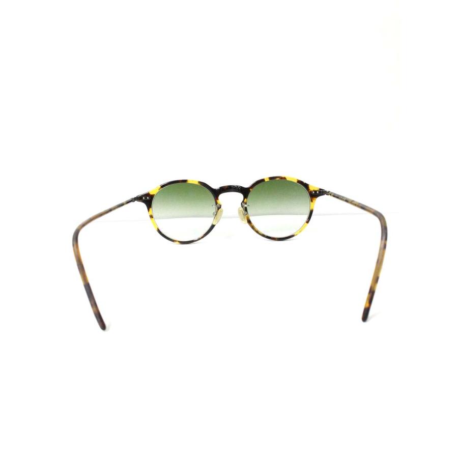 金子眼鏡 メガネ イエロー べっ甲柄 セルフレーム ラウンド