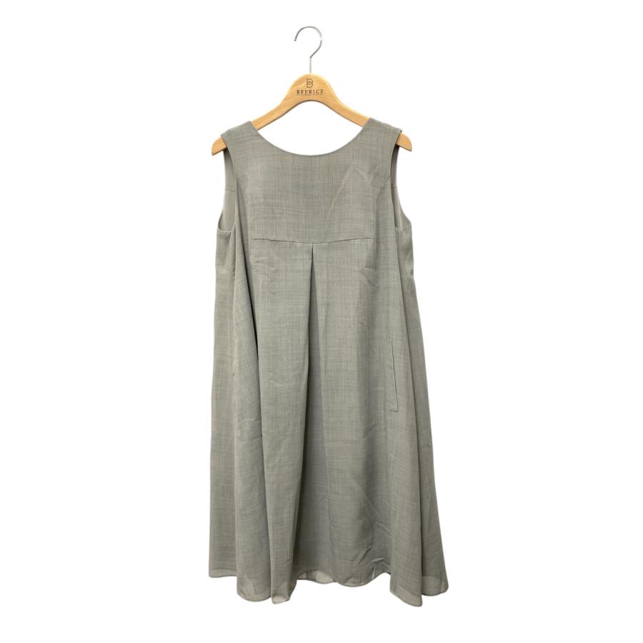 フォクシーブティック ダブルタックドレス 35609 ワンピース 40 グレー  