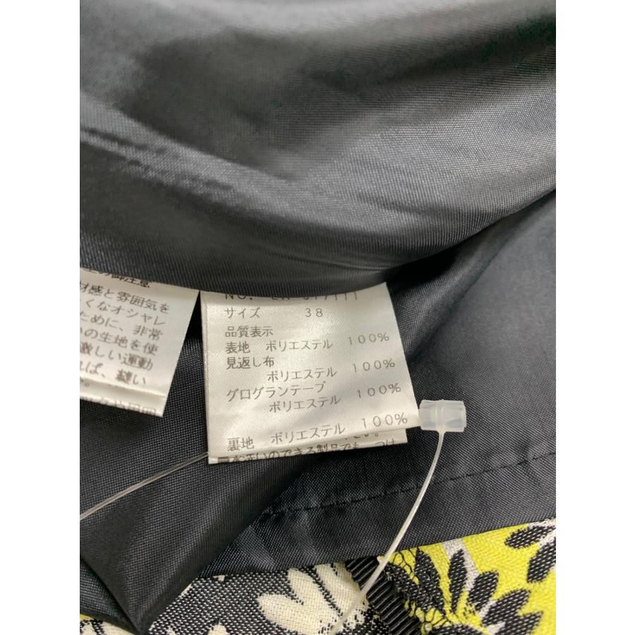 エムズグレイシー 517111 スカート 38 ブラック デイジー柄ジャガード  