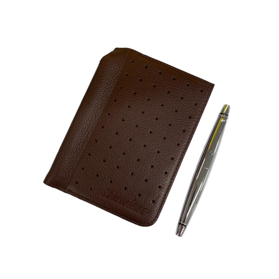 クロス ボールペン シルバー メモ帳セット レザー ITPC9BBMN396