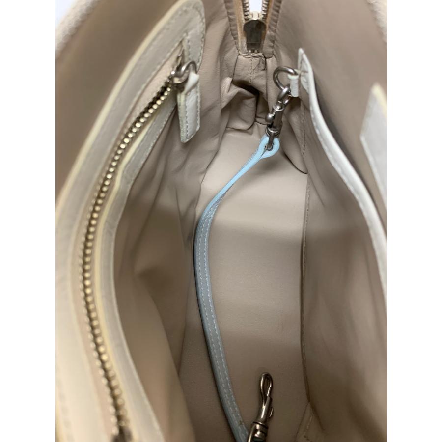 フォクシー マカロンバッグ ハンドバッグ ホワイト フラワー 刺繍  