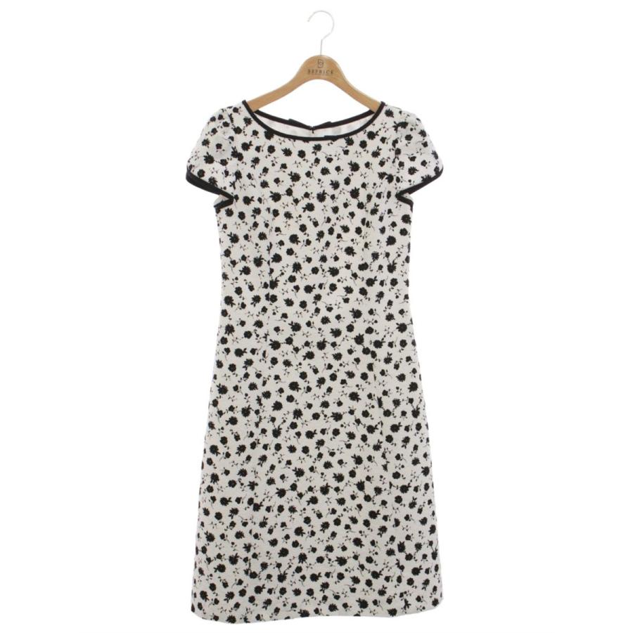 エムズグレイシー 311360 ワンピース 40 ホワイト フラワー