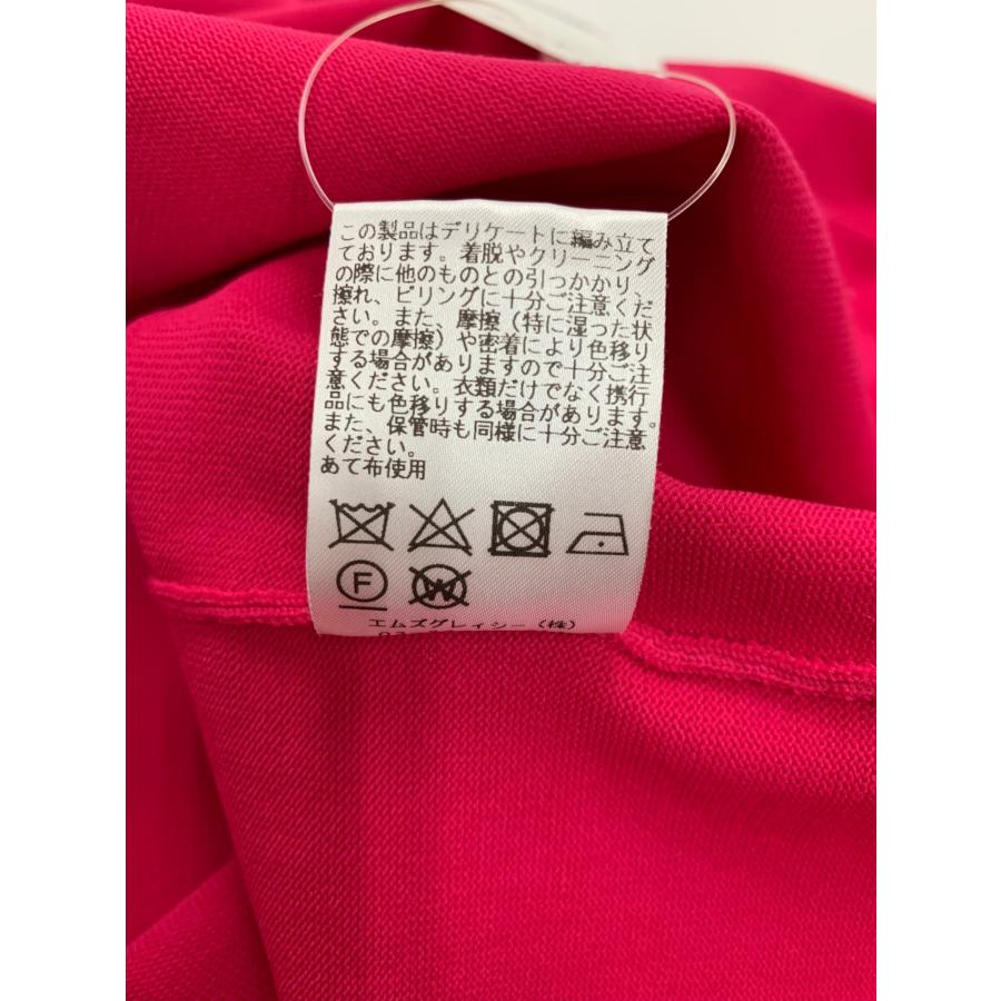 エムズグレイシー　袖ニットドッキングワンピース　ローズ柄ピンク系　38 エムズグレイシー 218708 ニットワンピース ピンク ITPP65DYED0S