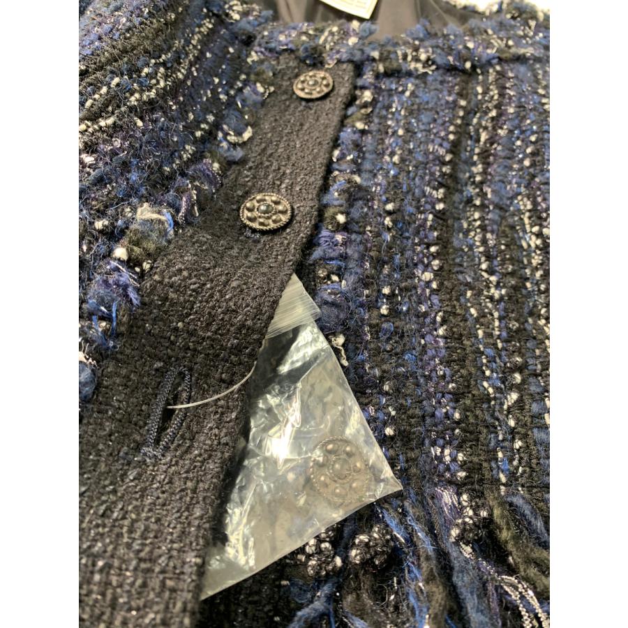 ルネ 6846510 ワンピース 34 ネイビー ツイード ITQ6LC9CROX0  