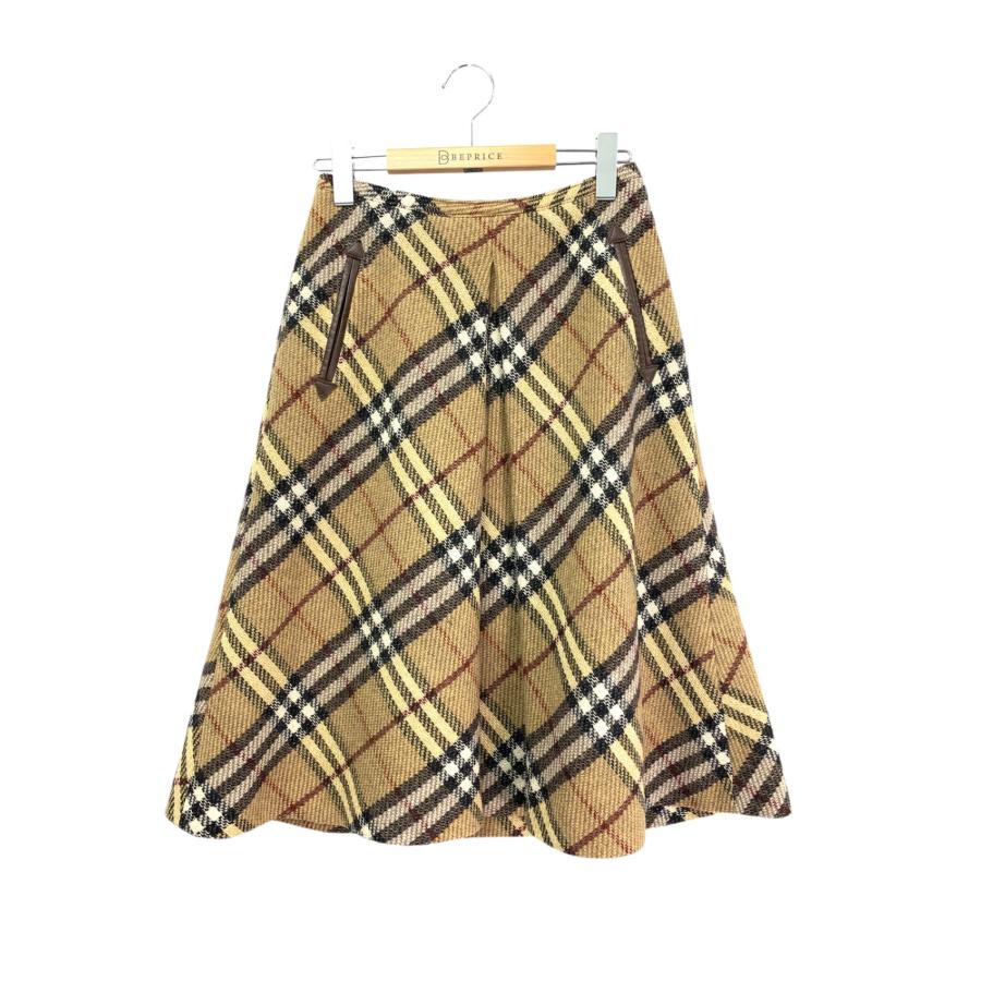 バーバリーブルーレーベル FXF01-800 スカート 38 ベージュ ノバ