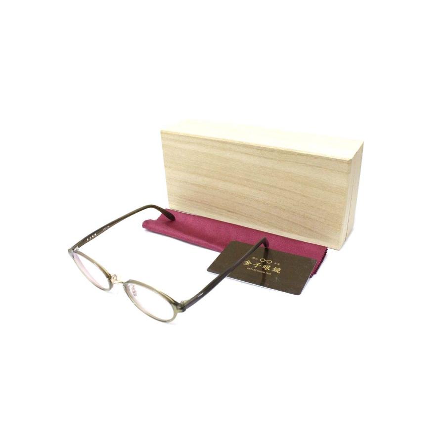 金子眼鏡 KA-14 メガネ カーキブラウン セルフレーム フルリム