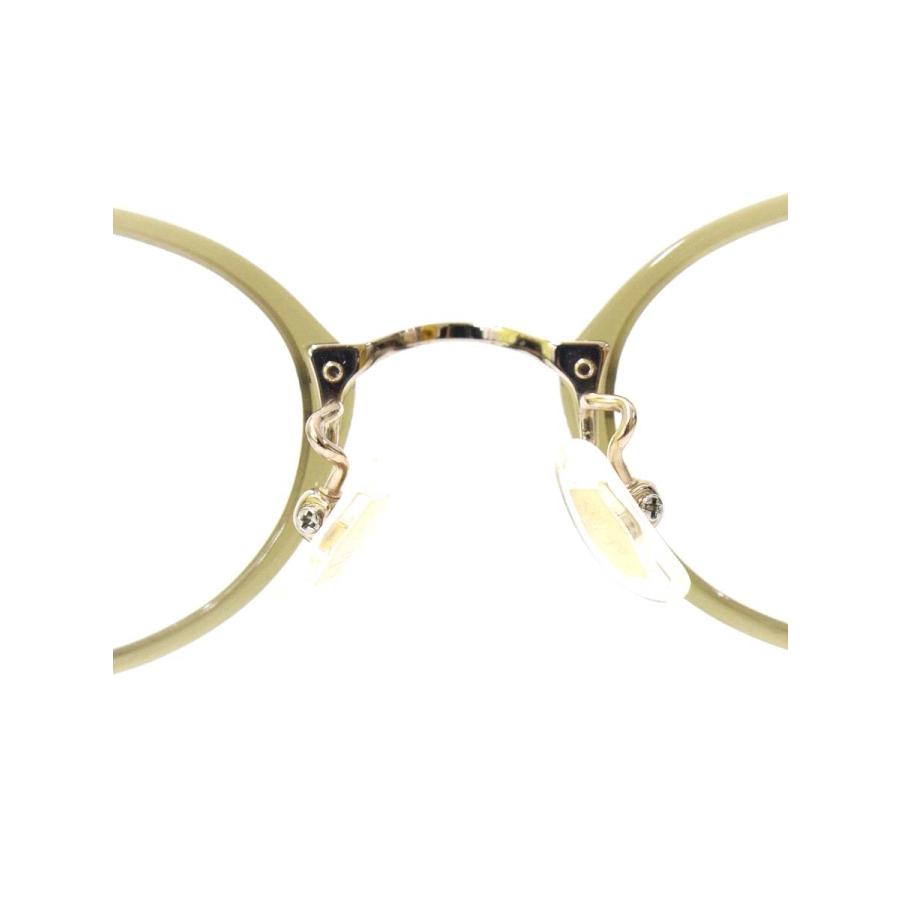 金子眼鏡 KA-14 メガネ カーキブラウン セルフレーム フルリム