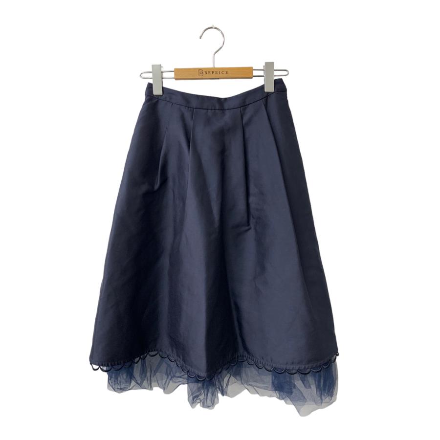 チェスティ 12S708 スカート ネイビー チュール フレア ITQKI8Z4GG7M  