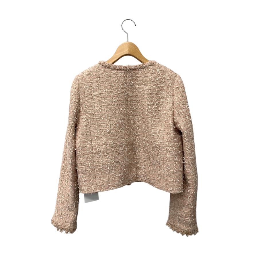 FOXEY フォクシー ジップアップ ニットジャケット 40 ノーカラー 日本製 FOXEY（フォクシー） 新品同様/ 42844 URBAN STANDARD ジップアップ