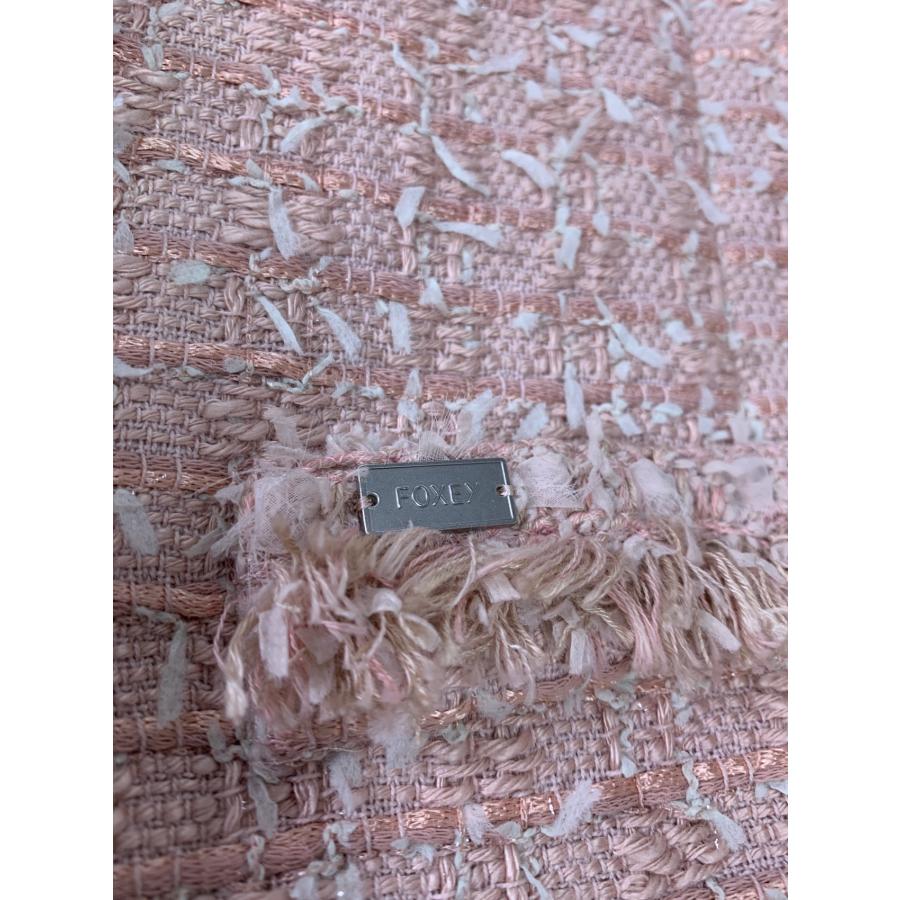 FOXEY BOUTIQUE - フォクシーブティック JACKET FIORE 43285 ノーカラージャケット 40 ピンク ツイード ITQVYN6OSQ4M フォクシーブティック JACKET FIORE 43285 ノーカラージャケット