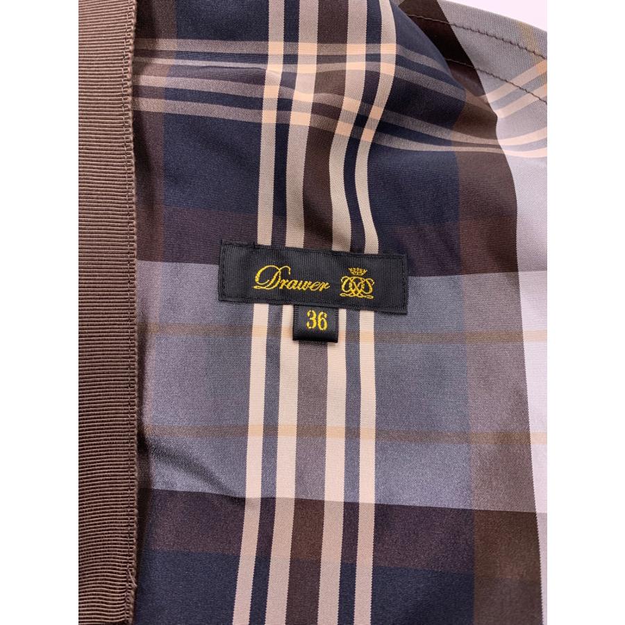 ドゥロワー 6524-299-1775 スカート 36 ブラウン ナイロン シルク  