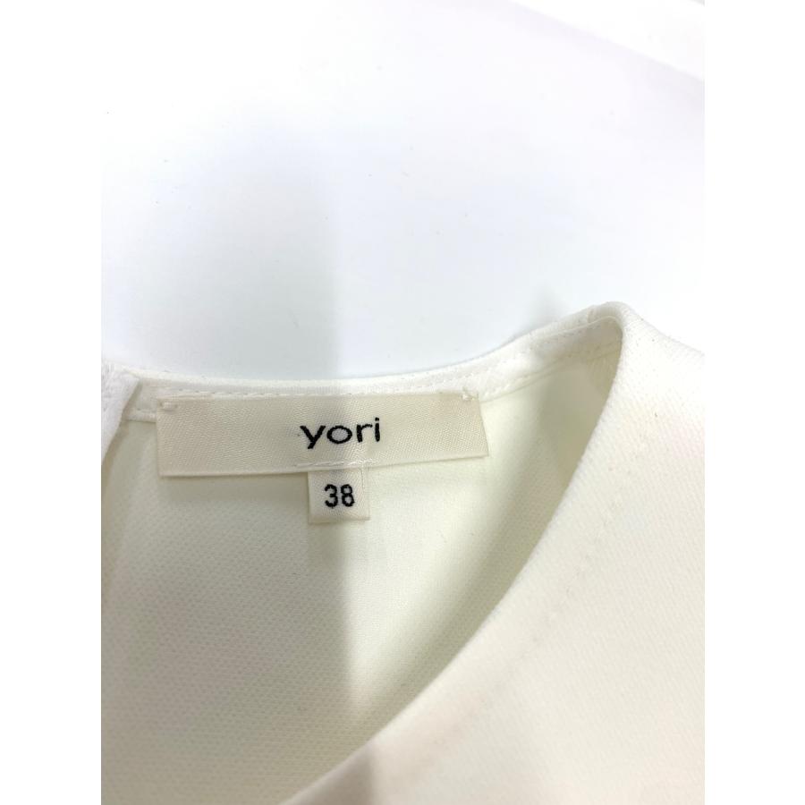 ヨリ タックショルダーブラウス YR21-23110AW 38 ホワイト 
