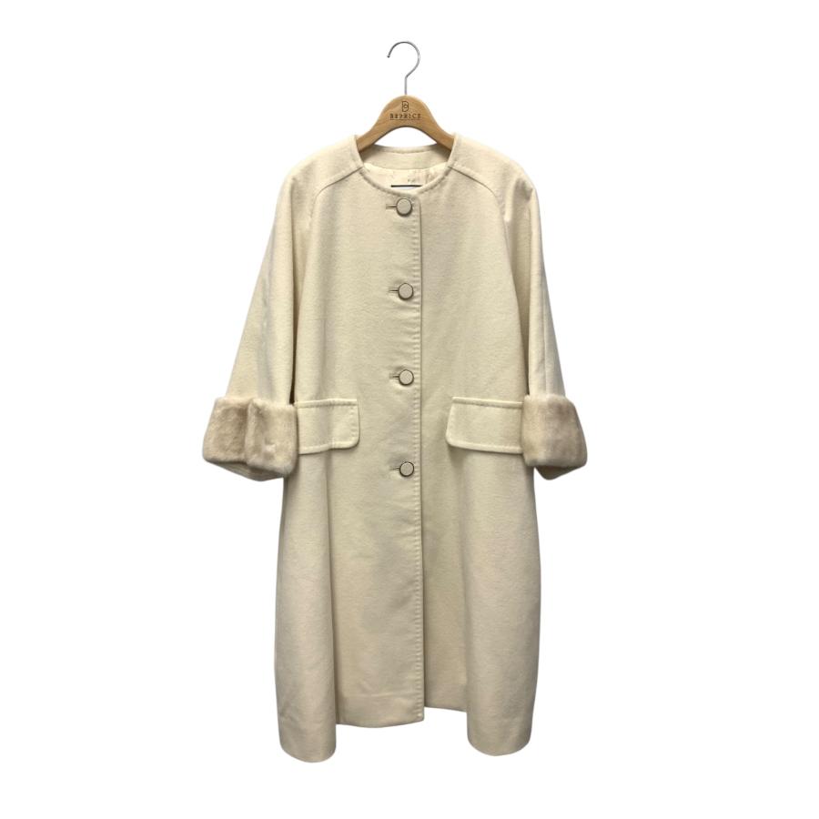 フォクシーブティック Coat Aria 43859 コート 40 ホワイト ミンク