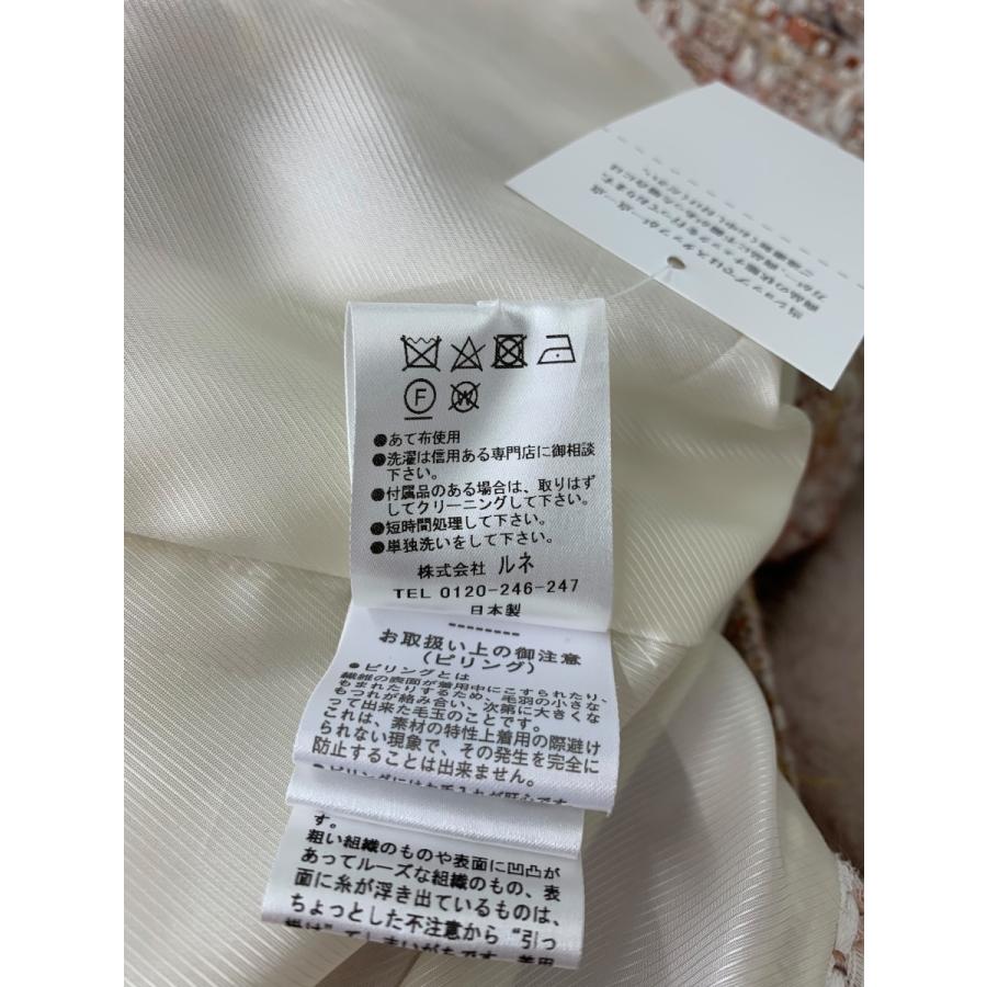 ルネ 6138010 コート 32 ピンク ツイード コペンハーゲンファー ITRFU3VX0Y2E_5