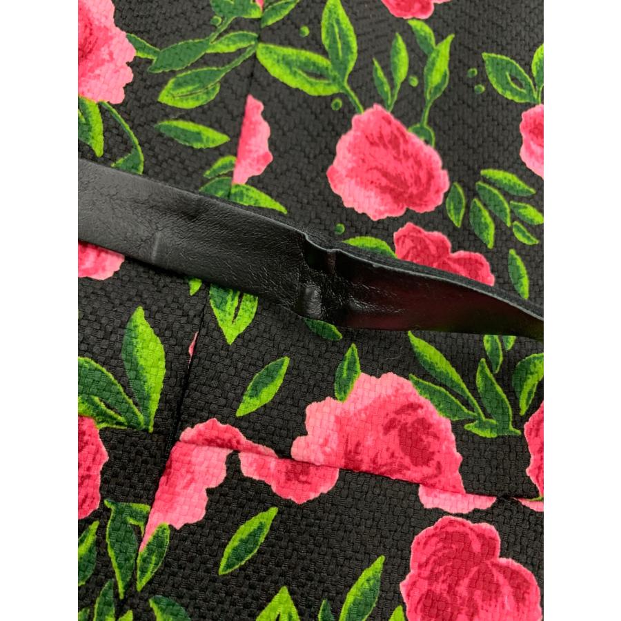 未使用　2024 エムズグレイシー　フラワーモチーフテープニット　黒　38 エムズグレイシー 621723 ワンピース 36 ブラック フラワーモチーフ