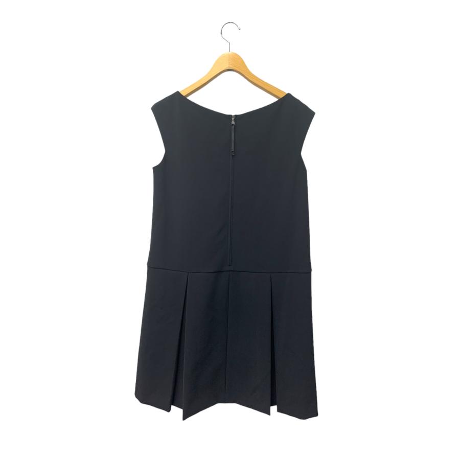 美品✨ フォクシーニューヨーク 付け襟 パフスリーブ ワンピース 濃紺 40 フォクシーニューヨーク Dress 36086 ワンピース 40 ブラック