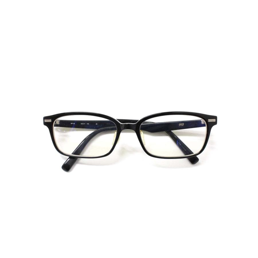 999.9ブラックフレーム メガネ NP-35