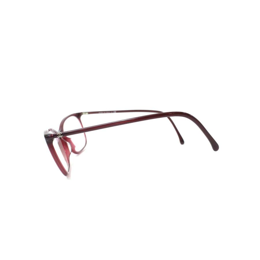 シャネル 眼鏡 メガネ 3281-A シャネル 3281-A 眼鏡 ワインレッド セルフレーム ボストン型
