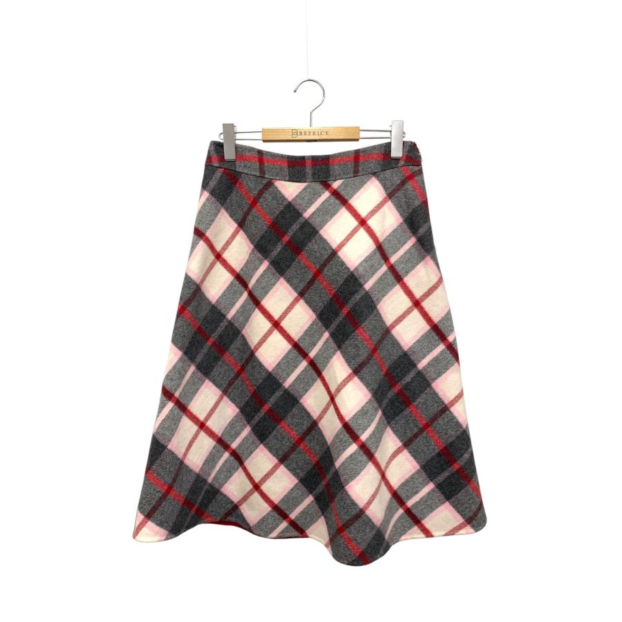 エムズグレイシー リバーシブルフレアースカート 217622 40 レッド  