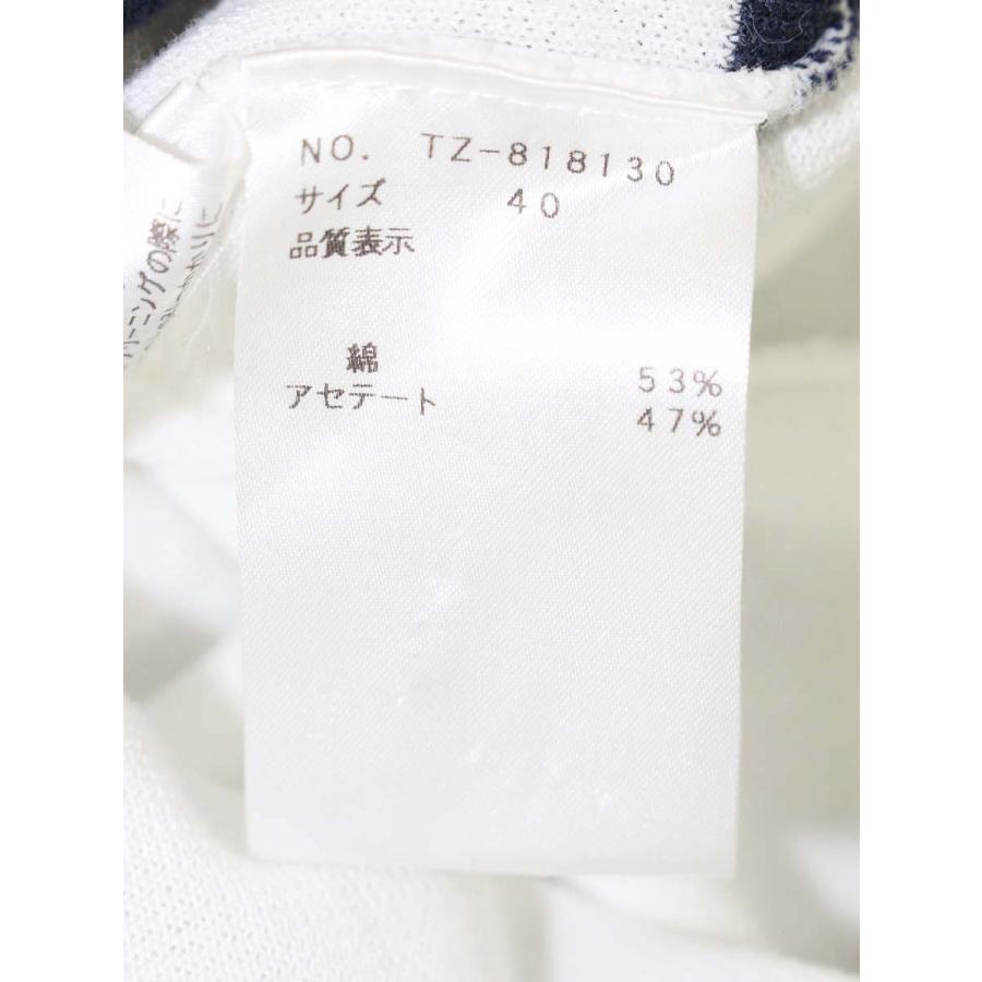 エムズグレイシー 818130 ワンピース 40 ネイビー ニット スパンコール