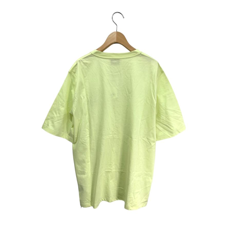 エルメス Tシャツ ミニレザーパッチ L イエロー レザー コットン