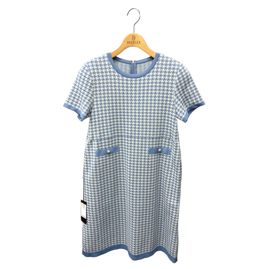 フォクシーブティック Knit Dress Quinn 44399 ワンピース 38 ブルー 