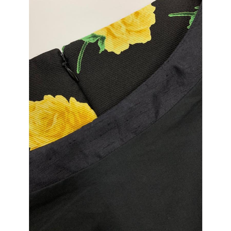 エムズグレイシー 811310 ワンピース 38 ブラック 花柄 プリント