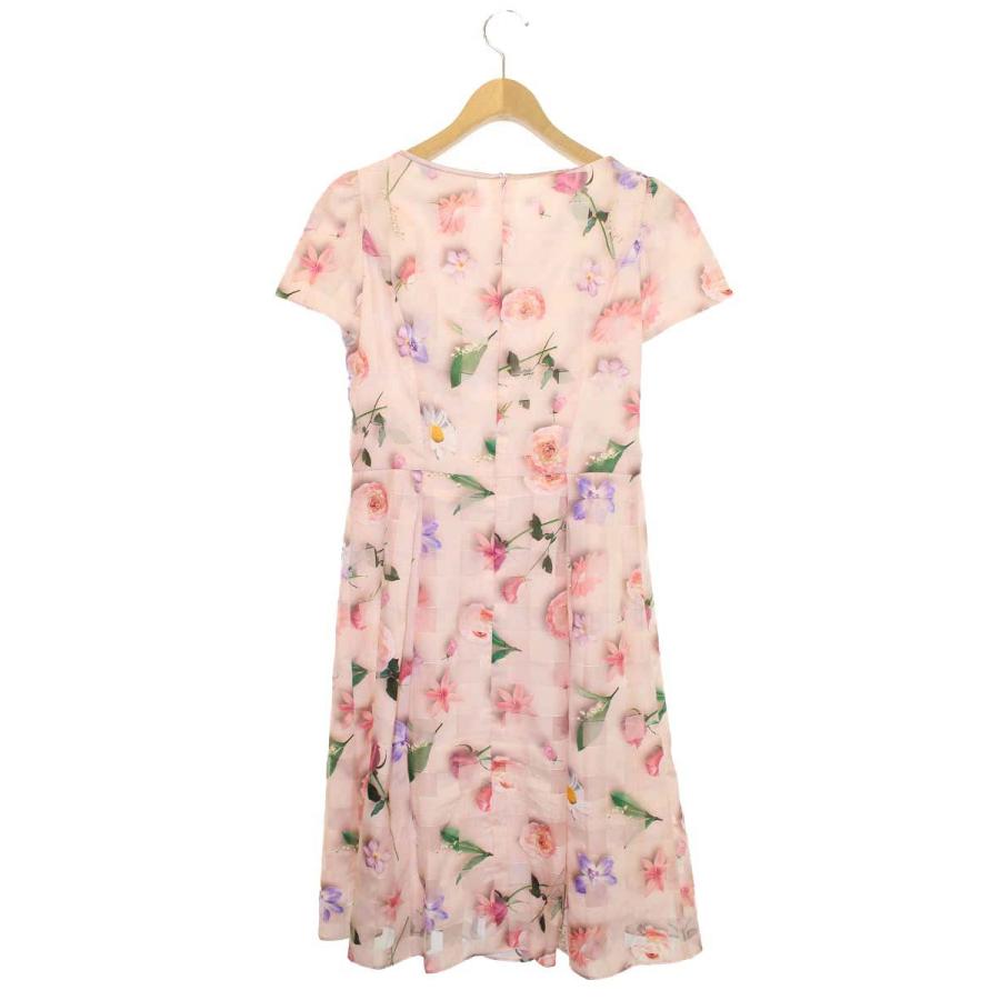 エムズグレイシー Organdy Flower Dress 911111 ワンピース 38 ピンク