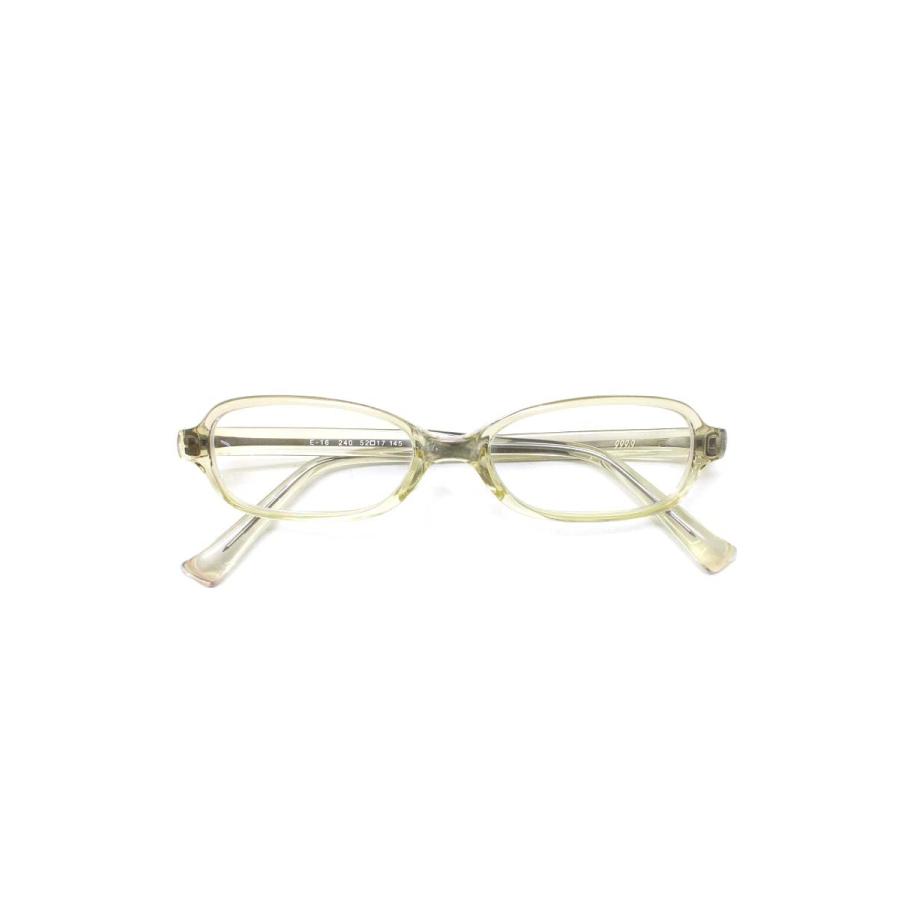 フォーナインズ E-16 メガネ カーキグリーン クリア フルリム スクエア  