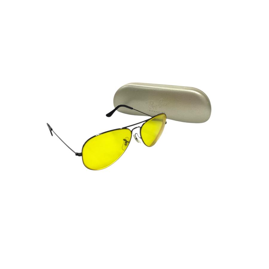 レイバン B&L サングラス イエロー USA製 ティアドロップ チタニウム  