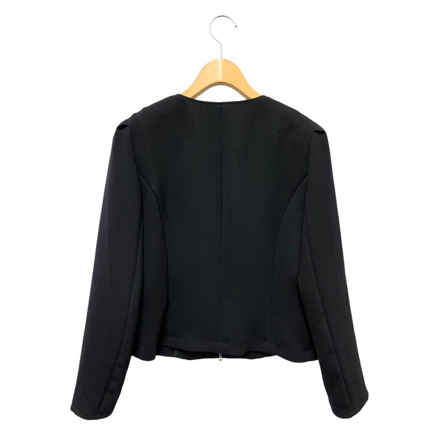 【Reneルネ】新品タグ付 定価80,000円 ネイビー　ジャケット ルネ 5223010 ノーカラージャケット 38 ネイビー ITSW7HYYN6RM