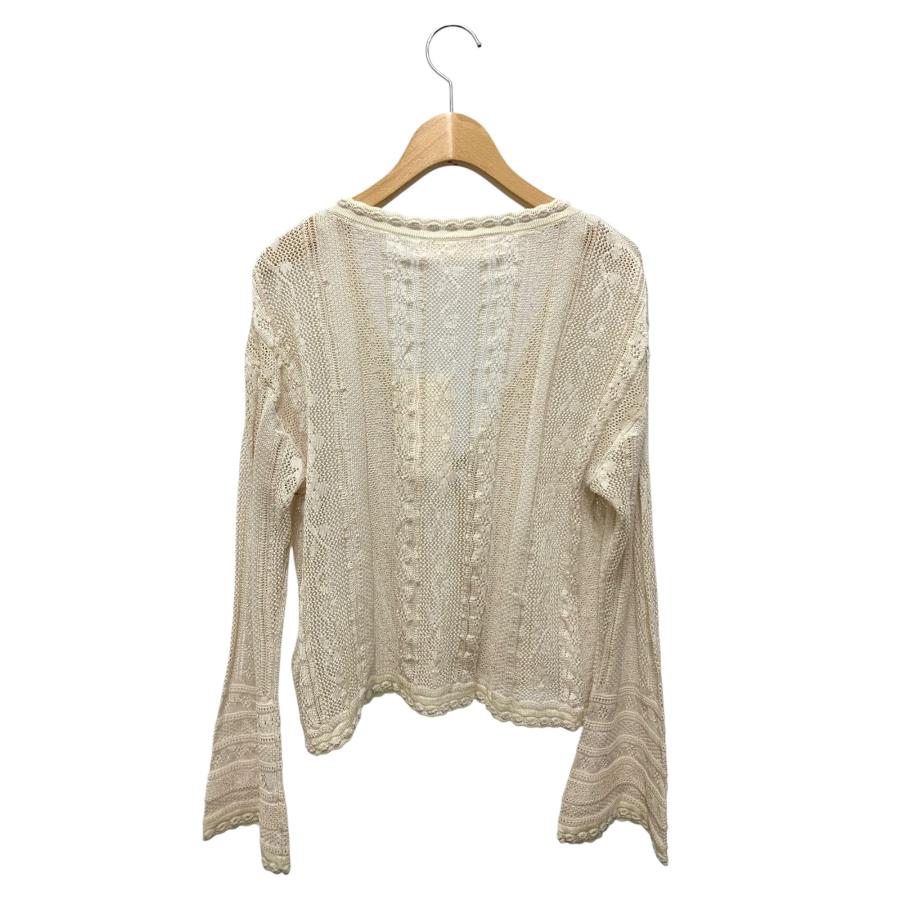 マメクロゴウチ Traditional Curtain Lace Knitted Cardigan MM21SS