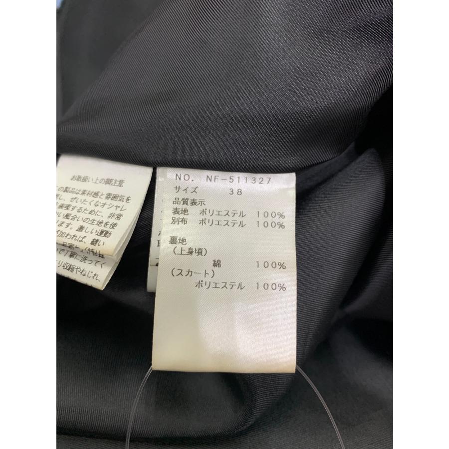 エムズグレイシー 511327 ワンピース 38 ブラック カメリアリボン柄
