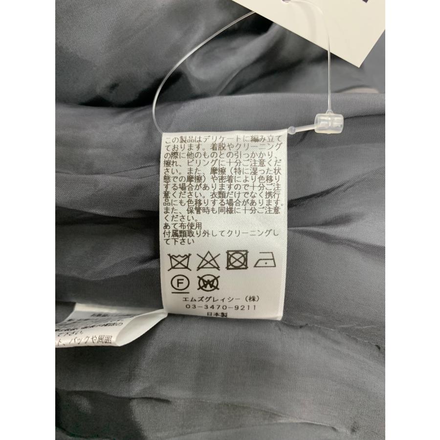 エムズグレイシー 111503 ワンピース 38 グレー リボンプリント 切替