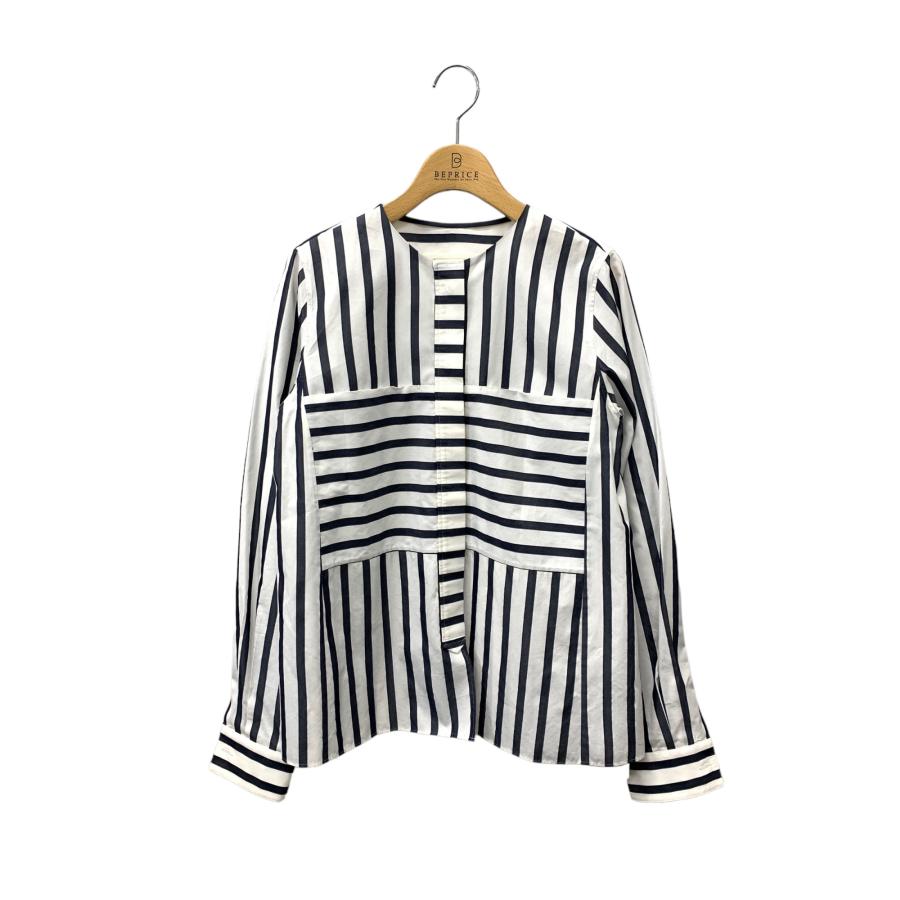 シクラス 1-01-01-2021 シャツ ブラウス 36 ホワイト コットンシルク  