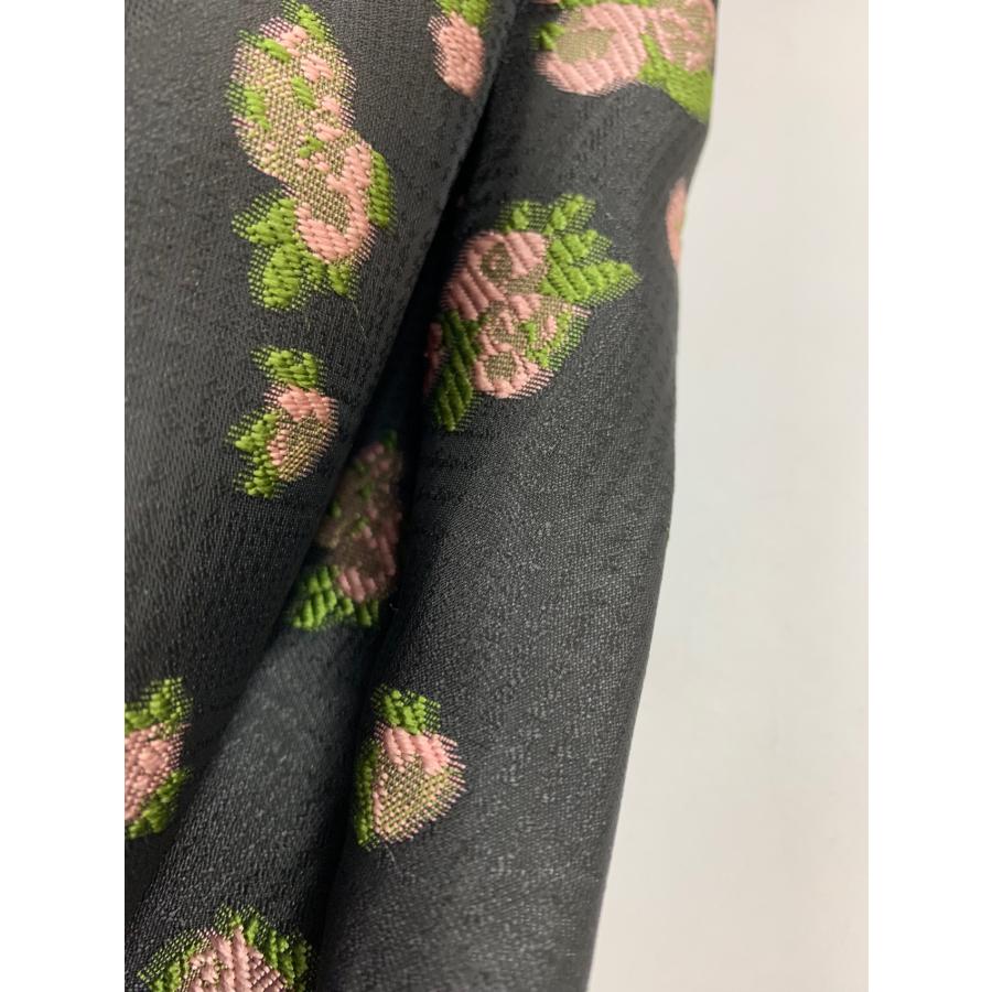 エムズグレイシー 小花ジャガードタックスカート 517528 42 ブラック  