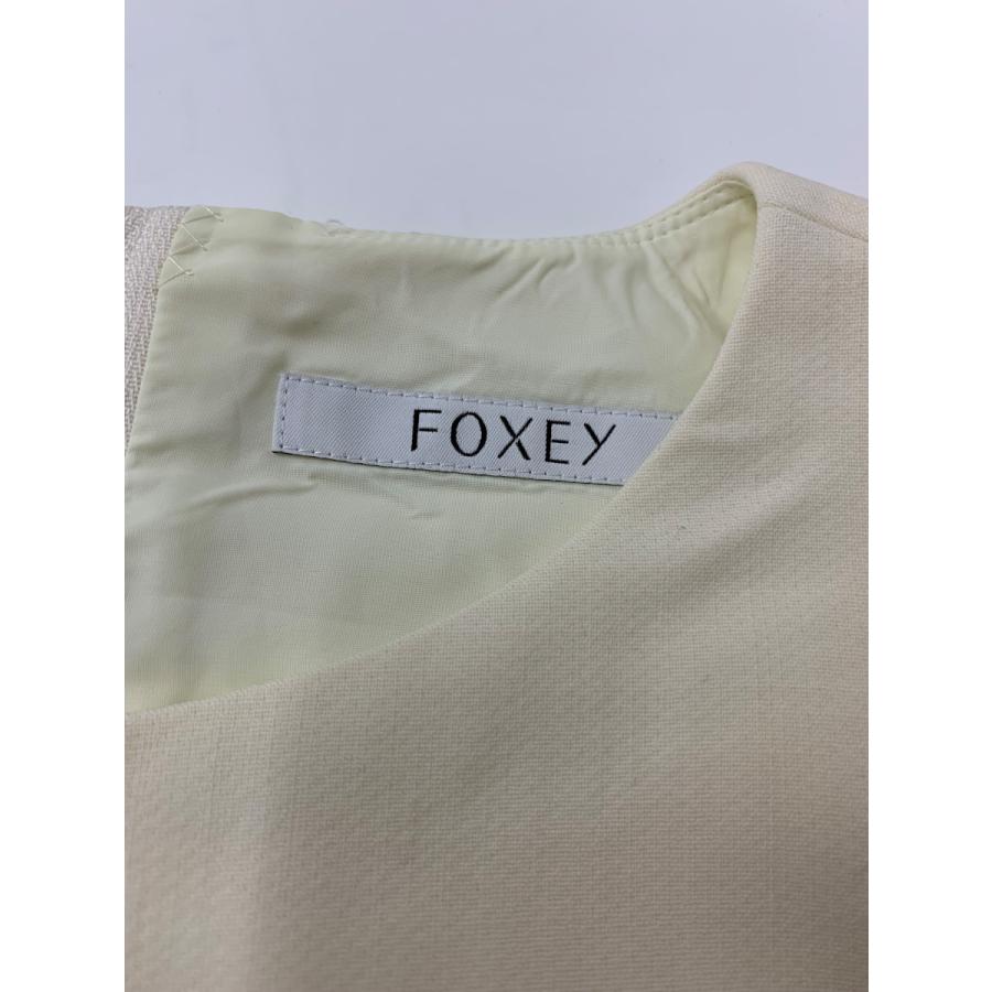 極美品♡フォクシー♡ベイリートップ フォクシーブティック Torte 36022 ワンピース 38 アイボリー