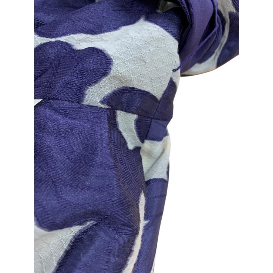 新品未使用　M'sGRACY エムズグレイシー ワンピース40 紫パープル花柄 エムズグレイシー チェック柄カシクール 411604 ワンピース 40