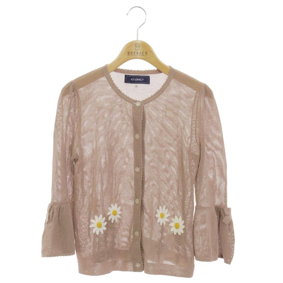 エムズグレイシー Margaret Motif Cardigan 918335 カーディガン 38