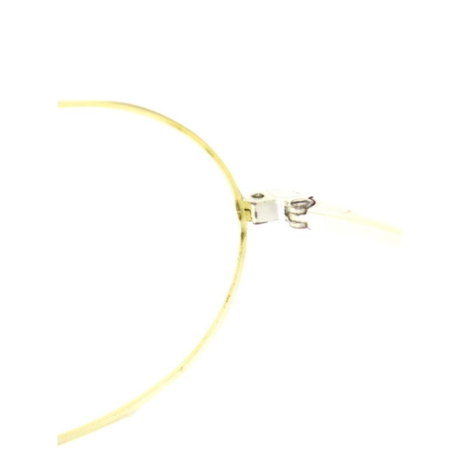 白山眼鏡店 メガネ 眼鏡 ライトゴールド メタルフレーム フルリム