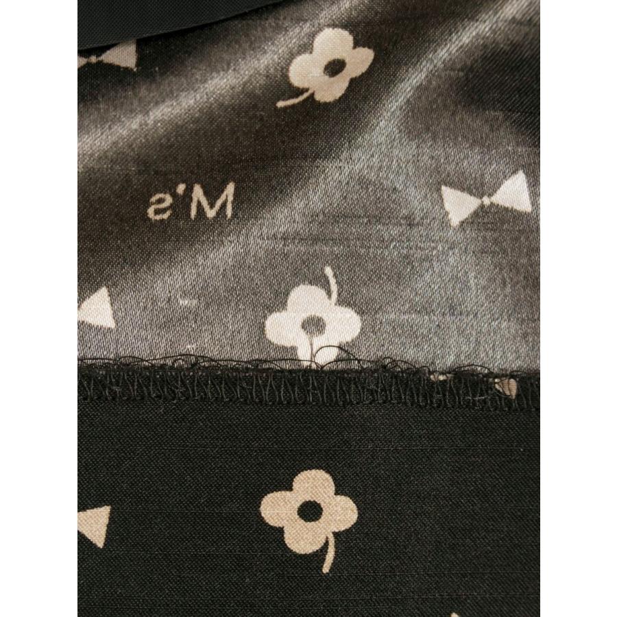 エムズグレイシー 417101 スカート 38 ブラック フララー リボン