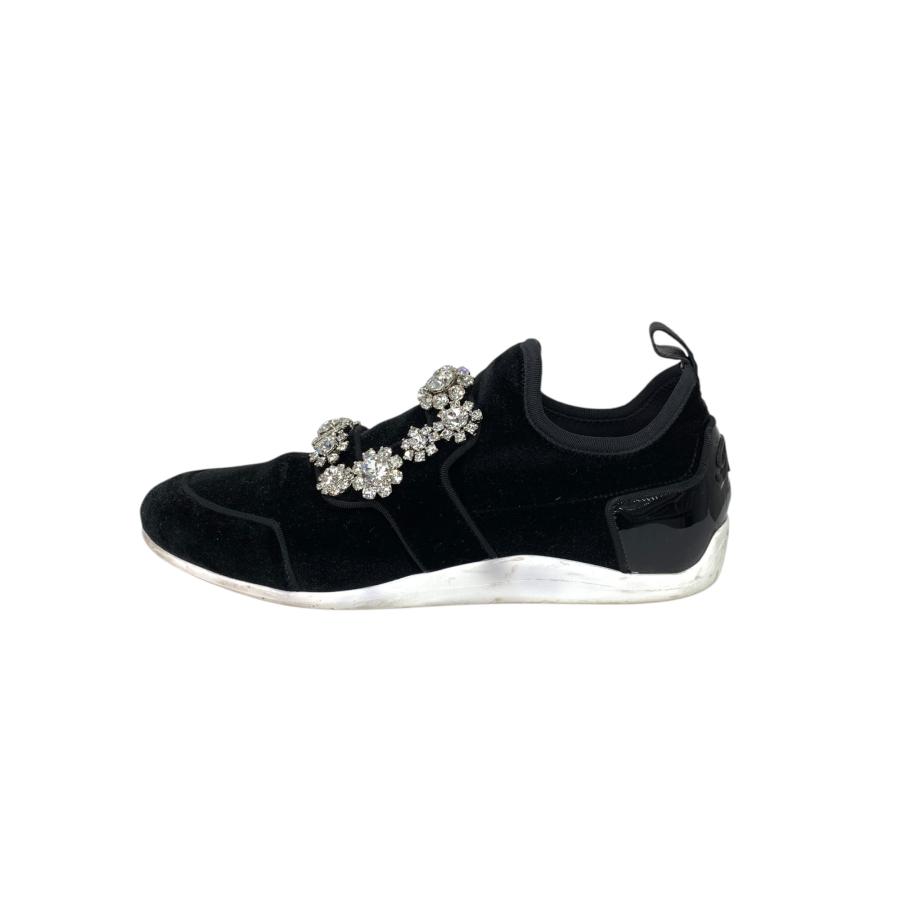 ロジェヴィヴィエ SPORTY VIV FLOWER STRASS RIVETS FAB  