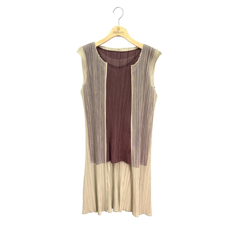 プリーツプリーズイッセイミヤケ PP31-JE783 アンサンブル 3 ベージュ