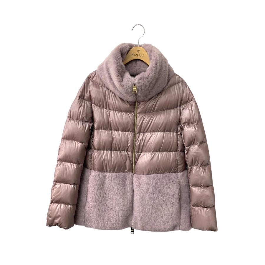 ヘルノ PI1123D-12017-4645 ダウンジャケット 42 パープル エコファー